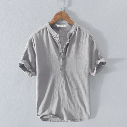 Men’s Premium Cotton-Linen Shirt – Lightweight & Breathable