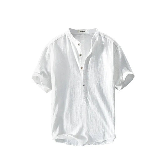 Men’s Premium Cotton-Linen Shirt – Lightweight & Breathable